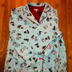 NWT PJ Salvage Blue Cat “Beauty Queen” Pajamas
